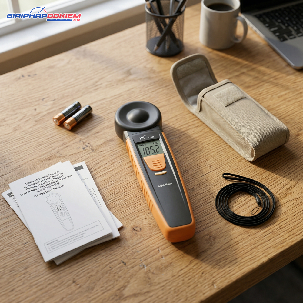Máy Đo Ánh Sáng Bluetooth HTI HT-835 5 Máy Đo Ánh Sáng Bluetooth HTI HT-835 - Ảnh 2
