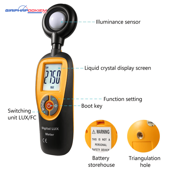 Máy Đo Ánh Sáng HT HT-92 7 Máy Đo Ánh Sáng HT HT-92 - Ảnh 3