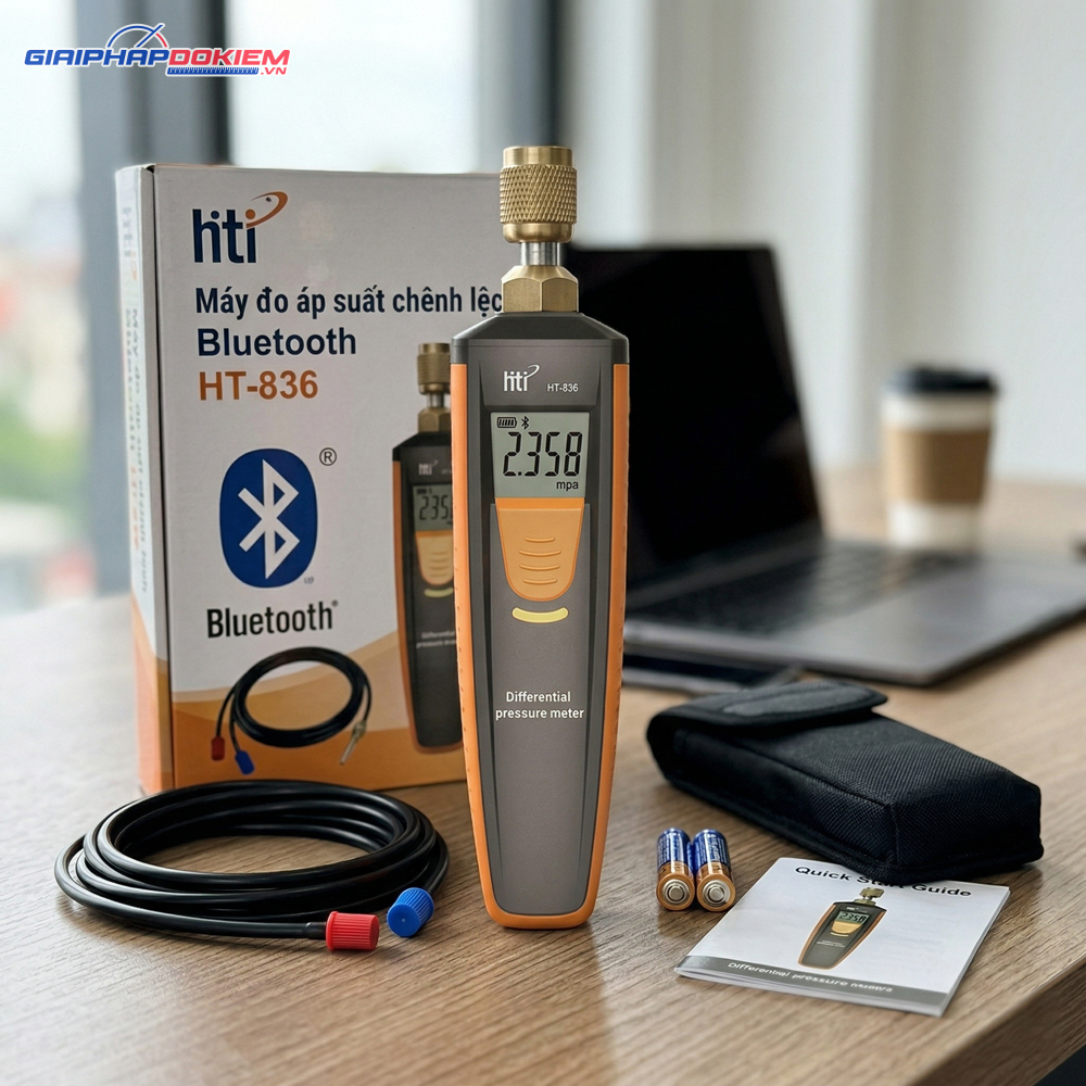 Máy Đo Áp Suất Chênh Lệch Bluetooth HTI HT-836 6 Máy Đo Áp Suất Chênh Lệch Bluetooth HTI HT-836 - Ảnh 3