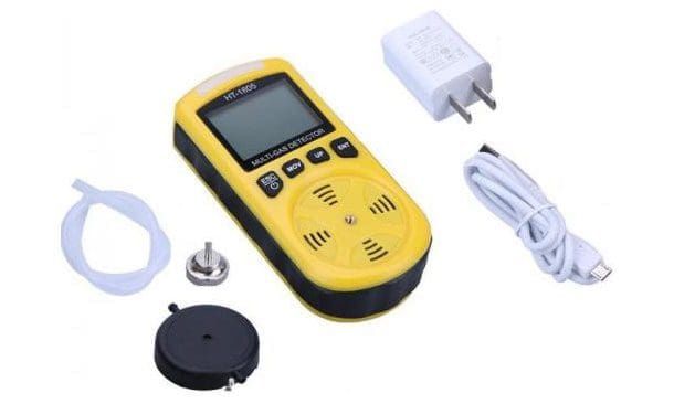 Máy Đo Đa Khí Cầm Tay HTI HT-1805 (O₂, CO, H₂S, LEL) 11 may do da khi cam tay hti ht 1805 o co hs lel total meter ht 1805 2 rwzb