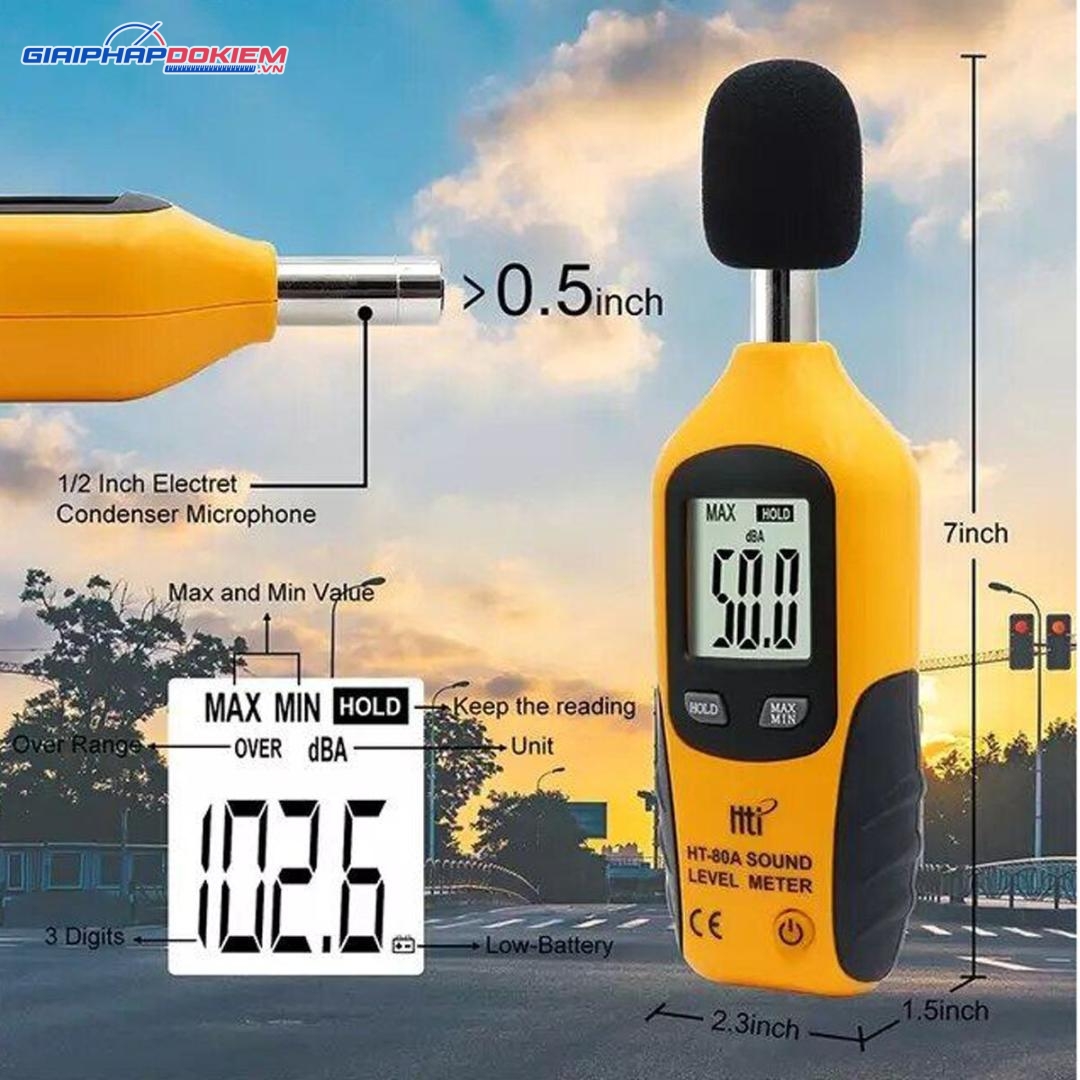 Máy Đo Độ Ồn HTI HT-80A 10 Máy Đo Độ Ồn HTI HT-80A - Ảnh 7