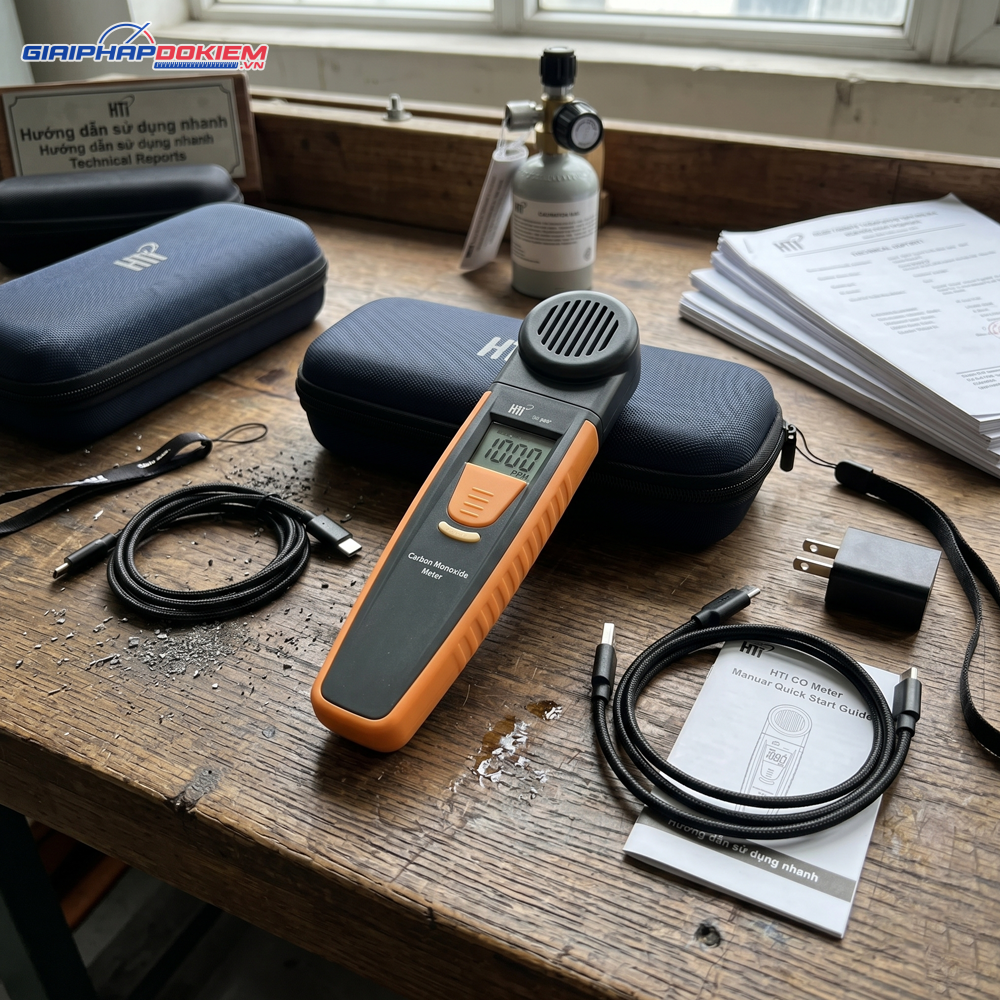 Máy đo khí Carbon Monixide (CO) Bluetooth HTI HT-809 6 Máy đo khí Carbon Monixide (CO) Bluetooth HTI HT-809 - Ảnh 3