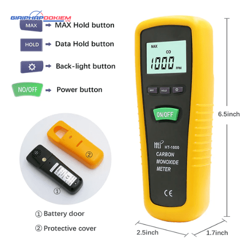 Máy đo khí CO HTI HT-1000/1000H 6 Máy đo khí CO HTI HT-1000/1000H - Ảnh 2