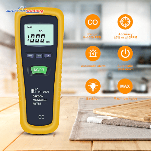 Máy đo khí CO HTI HT-1000/1000H 7 Máy đo khí CO HTI HT-1000/1000H - Ảnh 3