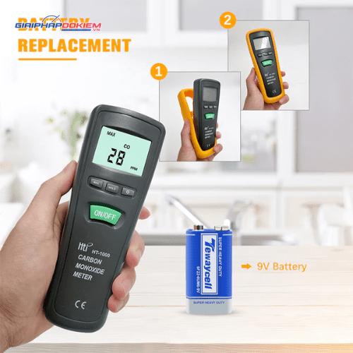 Máy đo khí CO HTI HT-1000/1000H 11 Máy đo khí CO HTI HT-1000/1000H - Ảnh 7