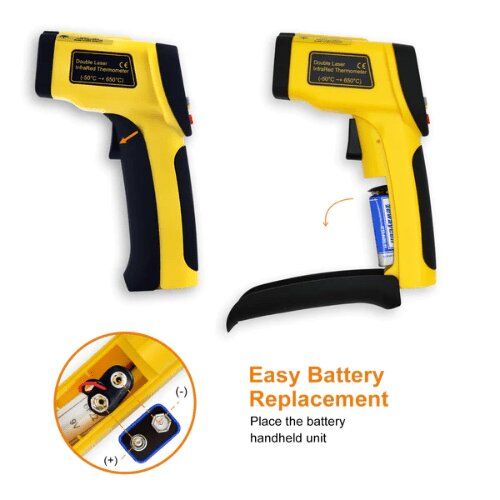 Máy đo nhiệt độ hồng ngoại bằng tia laser kép HTI HT-817/818/819 6 Máy đo nhiệt độ hồng ngoại bằng tia laser kép HTI HT-817/818/819 - Ảnh 4
