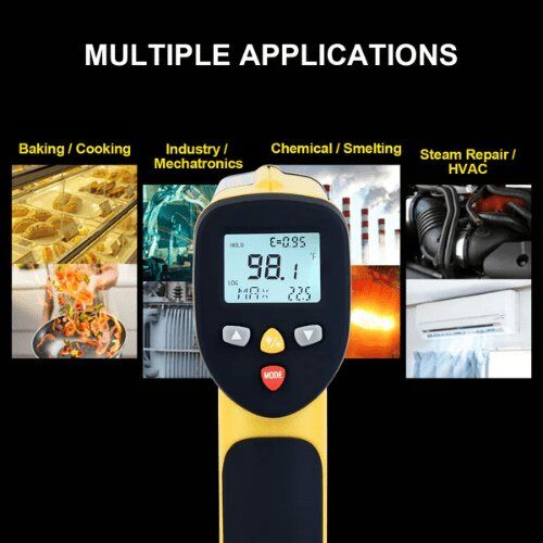 Máy đo nhiệt độ hồng ngoại bằng tia laser kép HTI HT-817/818/819 5 Máy đo nhiệt độ hồng ngoại bằng tia laser kép HTI HT-817/818/819 - Ảnh 3