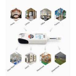 Máy đo nhiệt độ và độ ẩm Hti HT-350 (Độ chính xác cao, màn hình LCD lớn) 11 may do nhiet do va do am hti ht 350 do chinh xac cao man hinh lcd lon 199 nnra