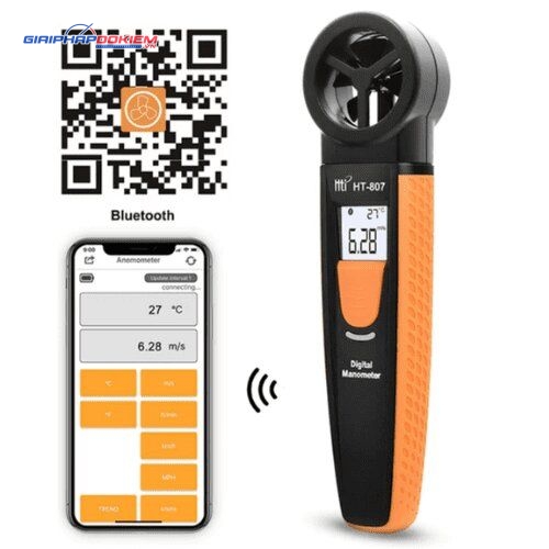 Máy đo tốc độ gió Bluetooth HTI HT-807 13 Máy đo tốc độ gió Bluetooth HTI HT-807 - Ảnh 11