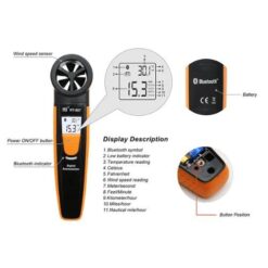 Máy đo tốc độ gió Bluetooth HTI HT-807 22 may do toc do gio bluetooth hti ht 807 112 va9b