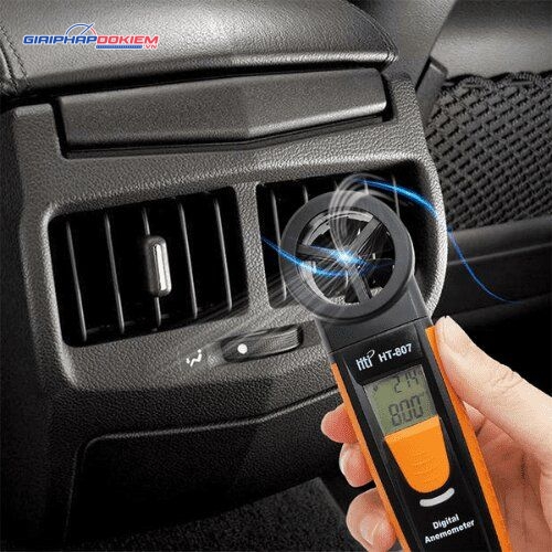Máy đo tốc độ gió Bluetooth HTI HT-807 5 Máy đo tốc độ gió Bluetooth HTI HT-807 - Ảnh 3