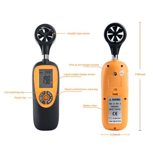Máy đo tốc độ gió kỹ thuật số HTI HT-91 9 Máy đo tốc độ gió kỹ thuật số HTI HT-91 - Ảnh 6