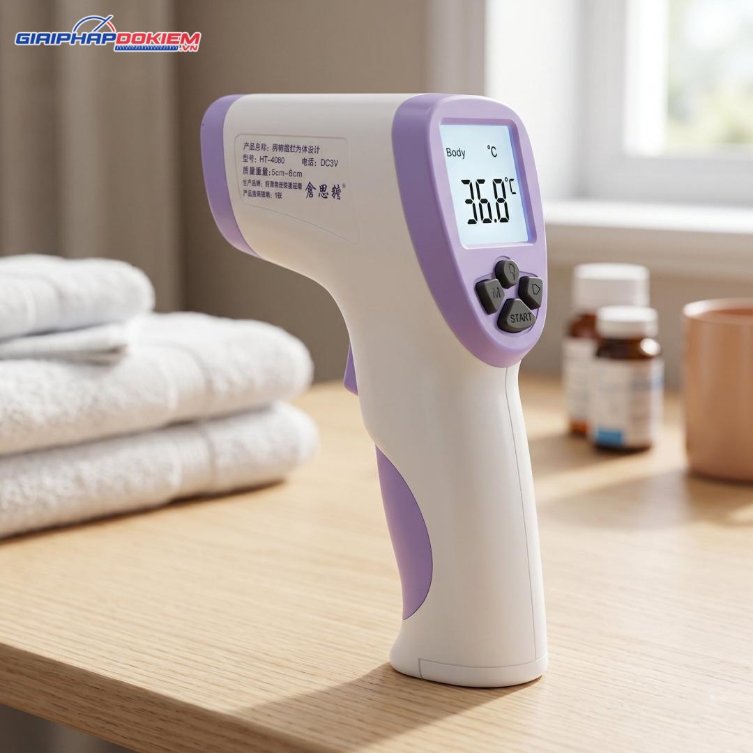Nhiệt kế điện tử đo trán Hti HT-820D (32 ~ 43 ℃) 6 Nhiệt kế điện tử đo trán Hti HT-820D (32 ~ 43 ℃) - Ảnh 3