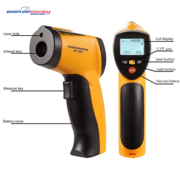 Súng đo nhiệt độ không tiếp xúc Hti HT-88A/88C 4 Súng đo nhiệt độ không tiếp xúc Hti HT-88A/88C - Ảnh 2