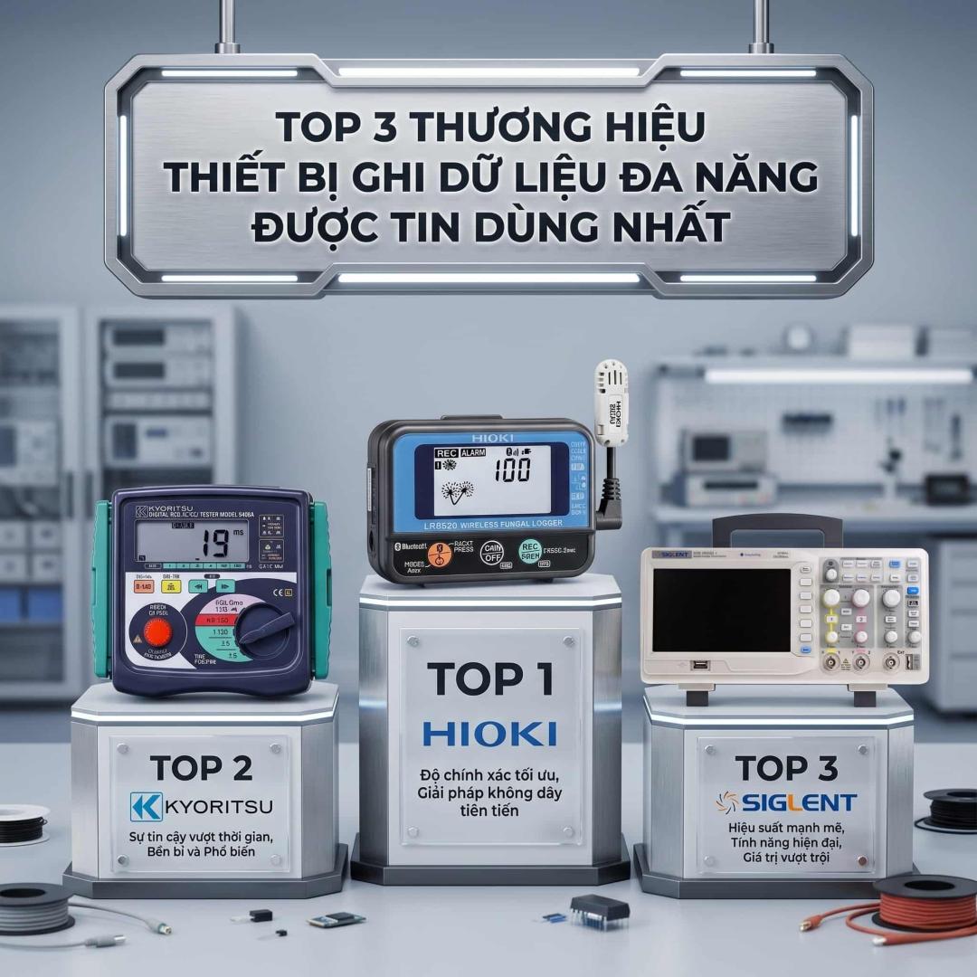 Các thương hiệu thiết bị ghi dữ liệu đa năng nổi tiếng toàn cầu