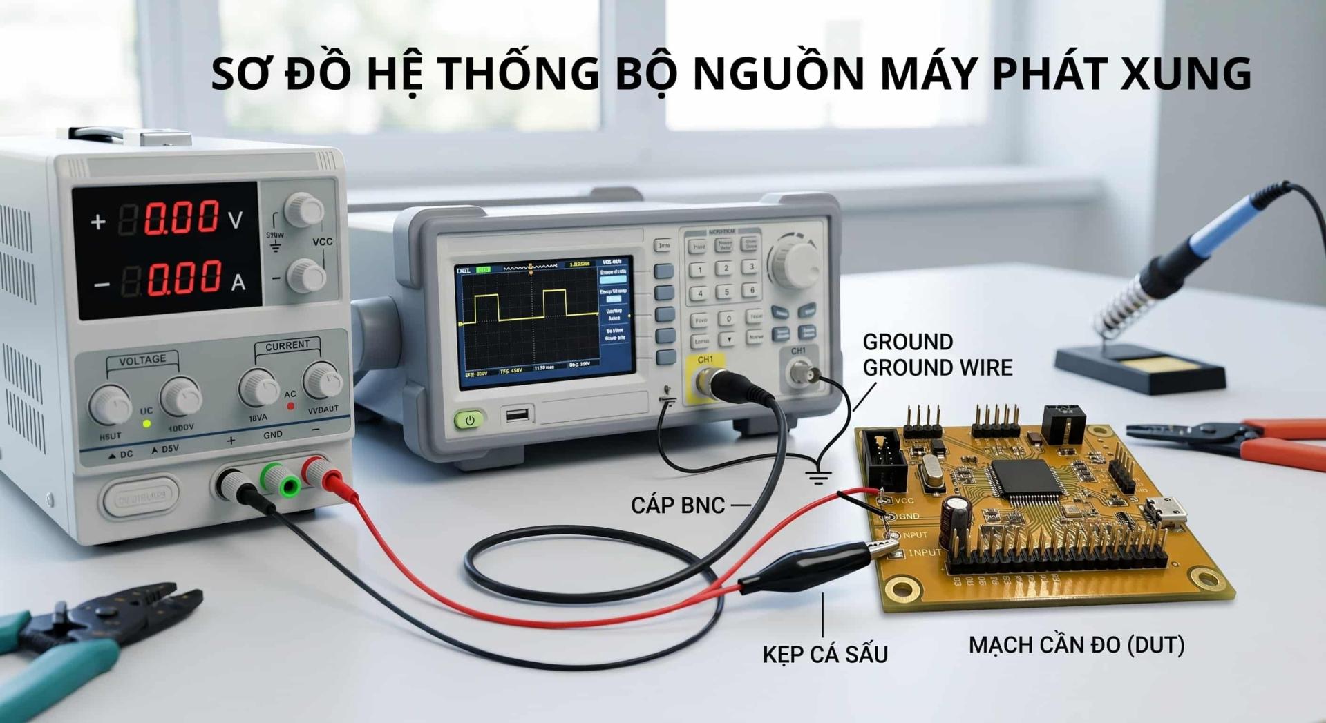 Hệ thống bộ nguồn máy phát xung
