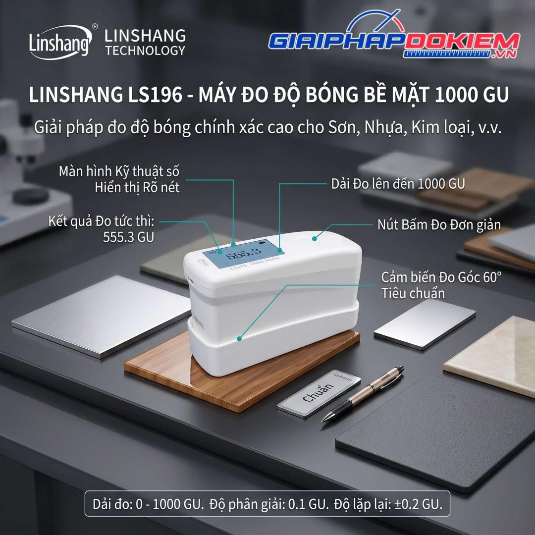 Máy đo độ bóng Linshang LS196