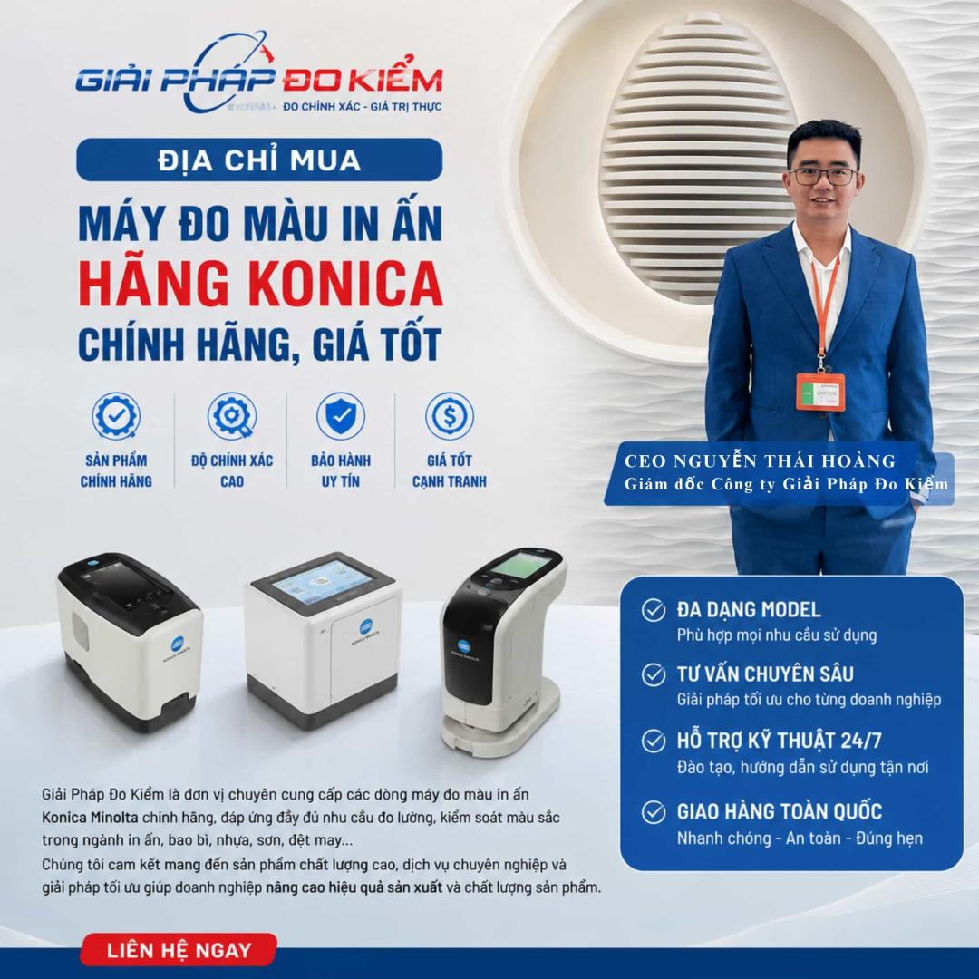 Máy Đo Màu In Ấn Hãng KONICA: Các Dòng Phổ Biến, Ứng Dụng & Cách Chọn 16 Máy đo màu in ấn hãng KONICA