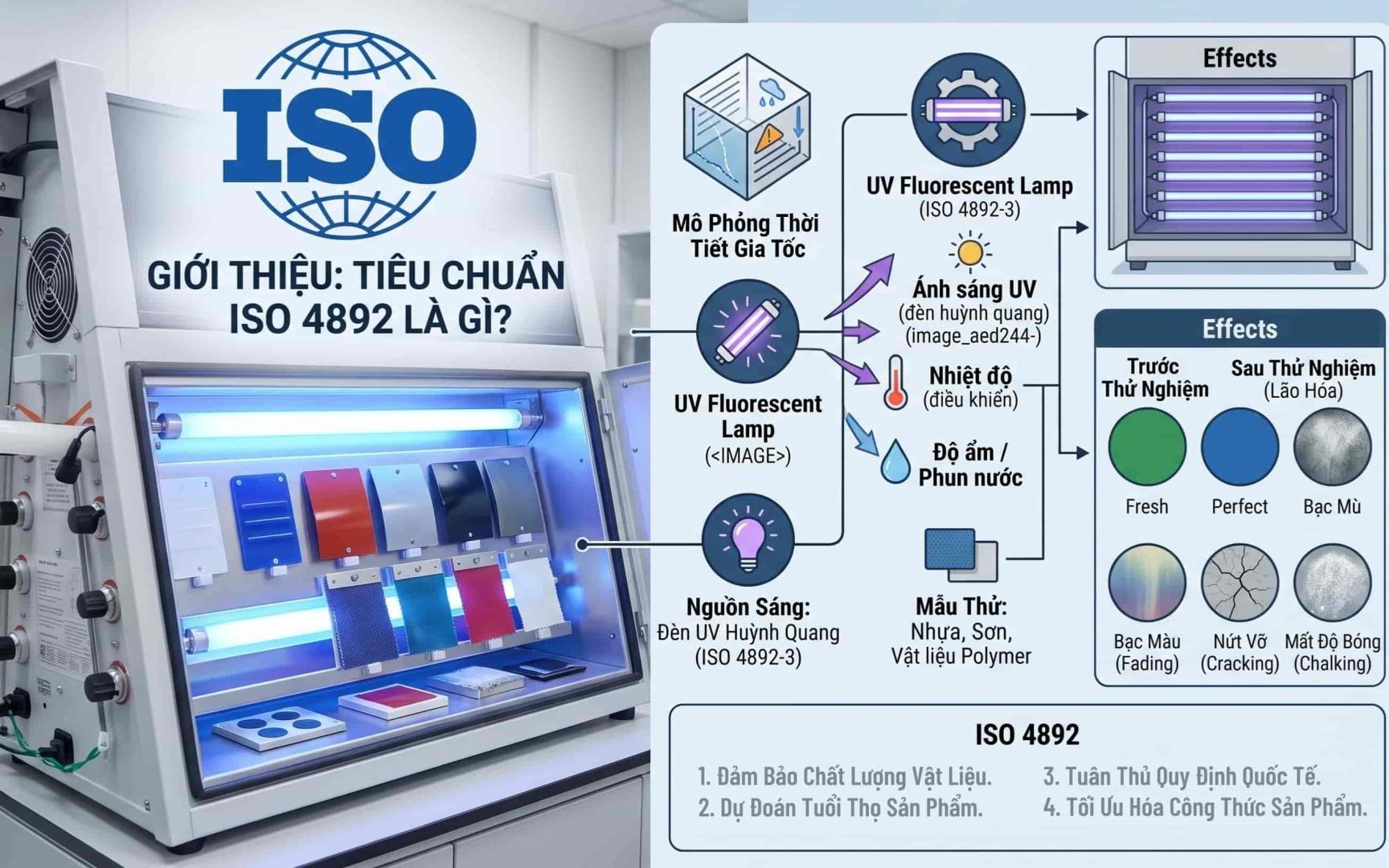 Test UV Theo ISO 4892 Là Gì? Quy Trình & Ứng Dụng Thực Tế 13 Giới thiệu Test UV theo ISO 4892 là gì?