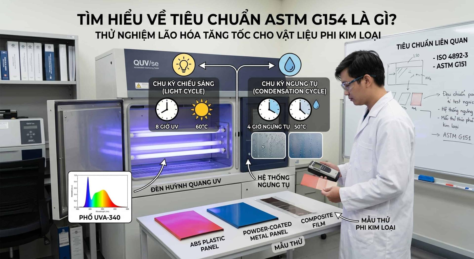 Tiêu Chuẩn ASTM G154 Là Gì? Phương Pháp Thử Lão Hóa UV Chi Tiết 14 Tiêu chuẩn ASTM G154 là gì?