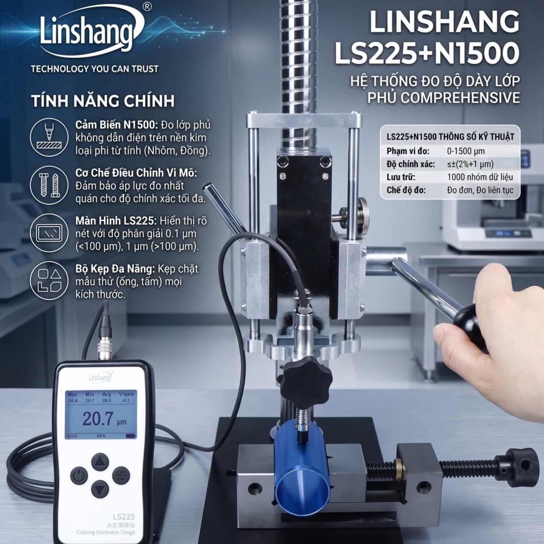 Máy đo độ dày Linshang LS225+N1500