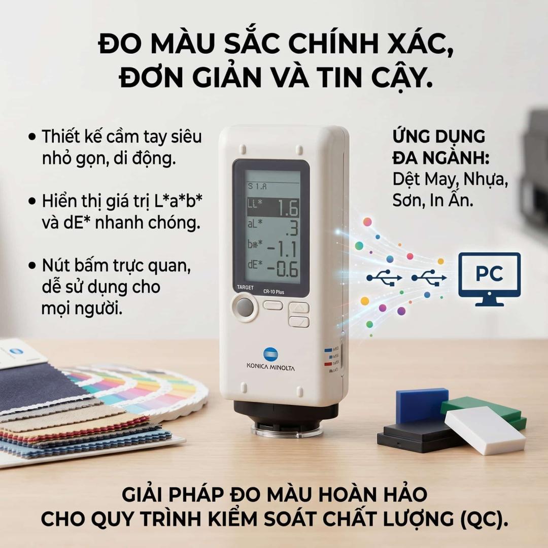 Máy Đo Màu KONICA Cầm Tay Nhỏ Gọn Đáng Mua Nhất Hiện Nay 10 Máy đo màu KONICA cầm tay nhỏ gọn
