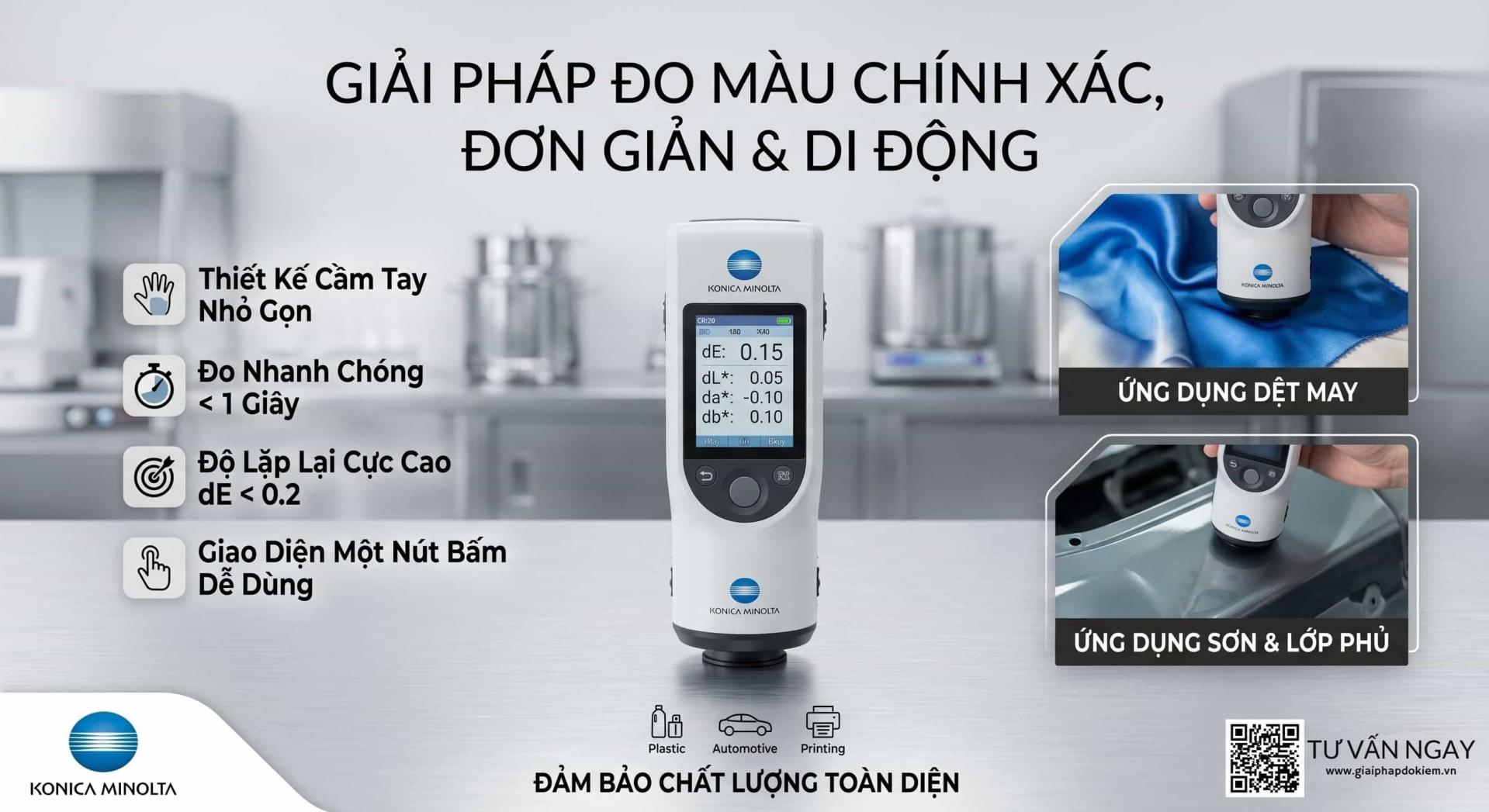 Máy Đo Màu KONICA Cầm Tay Nhỏ Gọn Đáng Mua Nhất Hiện Nay 11 Máy đo màu KONICA cầm tay nhỏ gọn