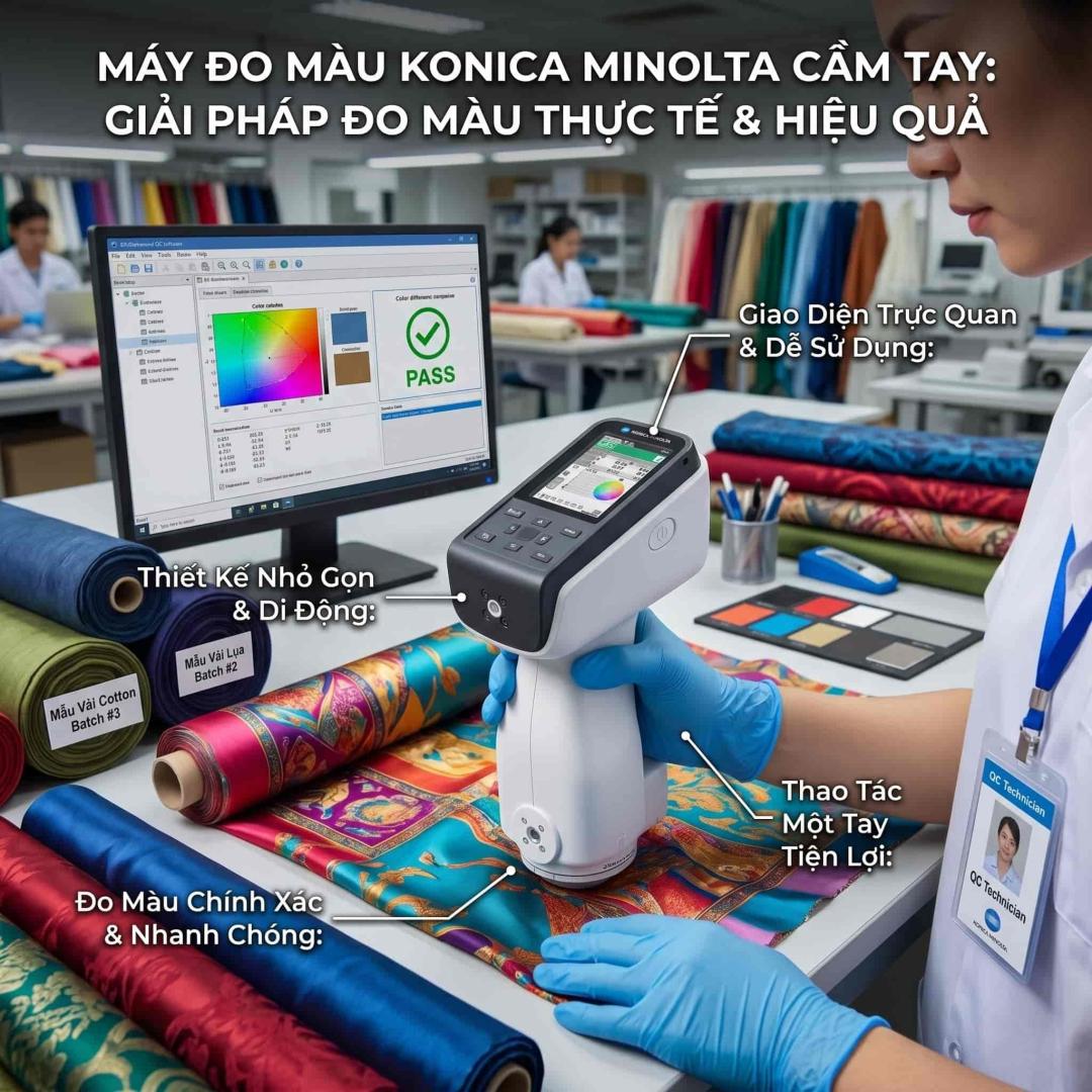 Máy Đo Màu KONICA Cầm Tay Nhỏ Gọn Đáng Mua Nhất Hiện Nay 9 Ứng dụng của máy đo màu KONICA cầm tay nhỏ gọn trong các ngành công nghiệp
