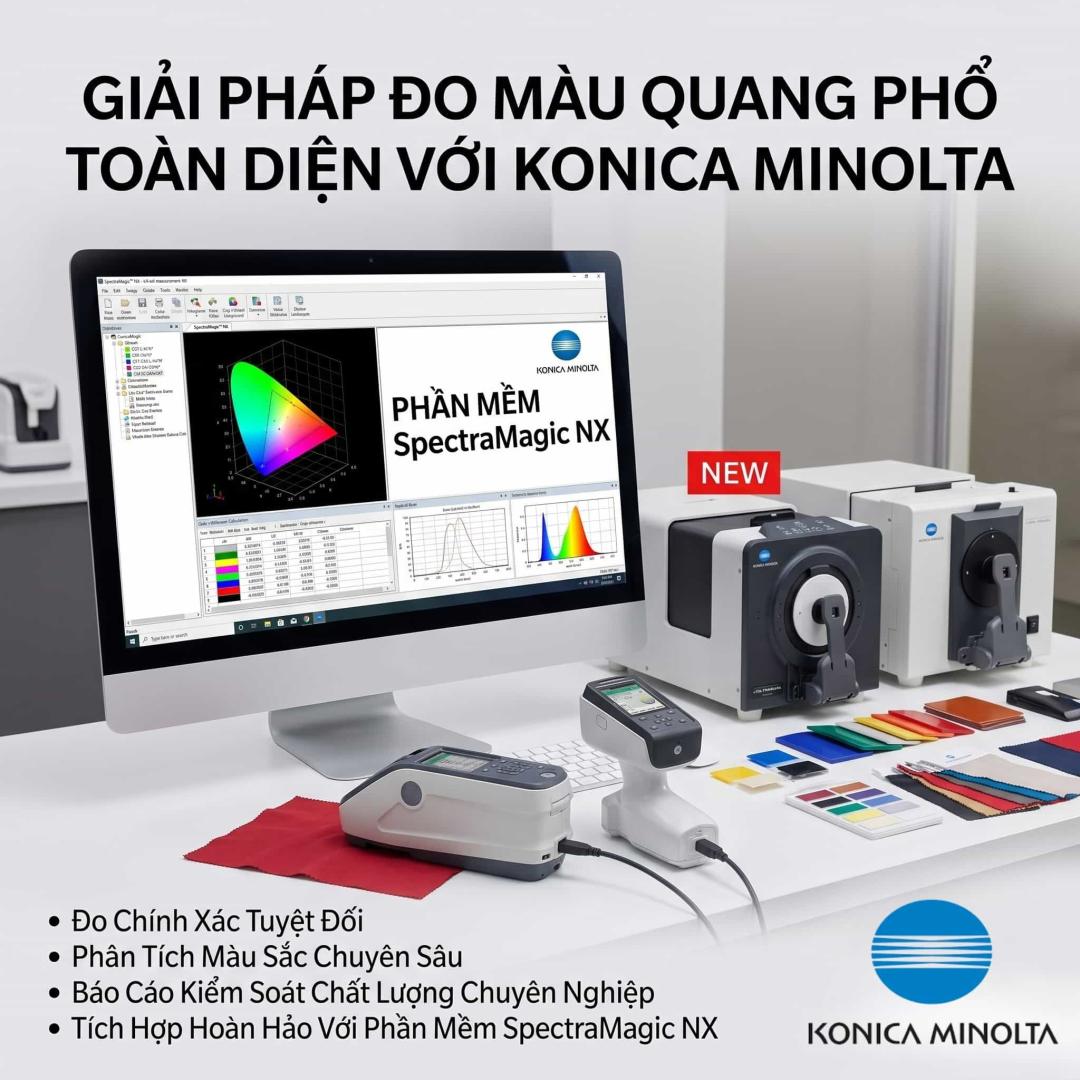 Máy Đo Màu KONICA Kết Nối Phần Mềm Quản Lý Dữ Liệu Hiệu Quả 26 Máy đo màu KONICA kết nối phần mềm
