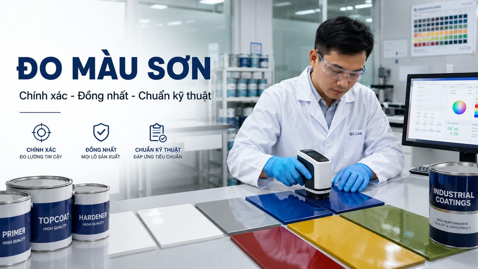 Các Phương Pháp Đo Màu Sơn Chuẩn Kỹ Thuật Trong Công Nghiệp 49 Giới thiệu về phương pháp đo màu sơn
