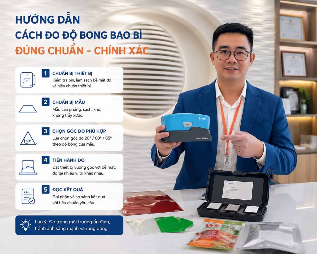 Thiết Bị Đo Độ Bóng Bao Bì Hãng BYK Chính Hãng, Đo Chính Xác 11 Thiệu về thiết bị đo độ bóng bao bì hãng BYK