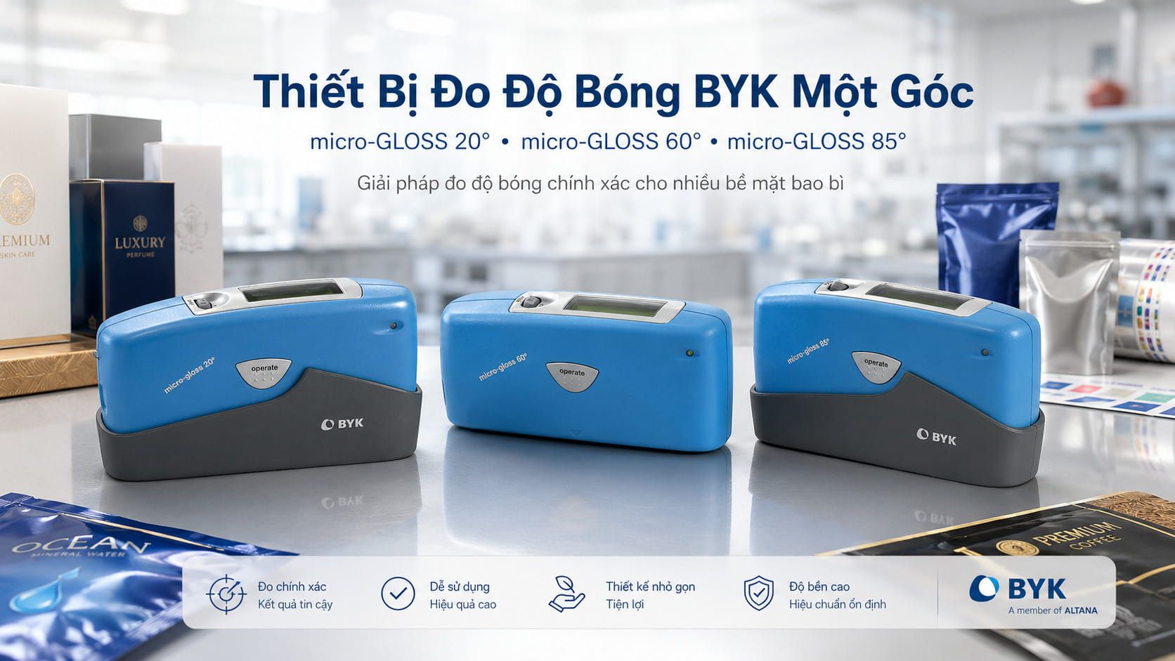 Thiết Bị Đo Độ Bóng Bao Bì Hãng BYK Chính Hãng, Đo Chính Xác 9 Thiệu về thiết bị đo độ bóng bao bì hãng BYK