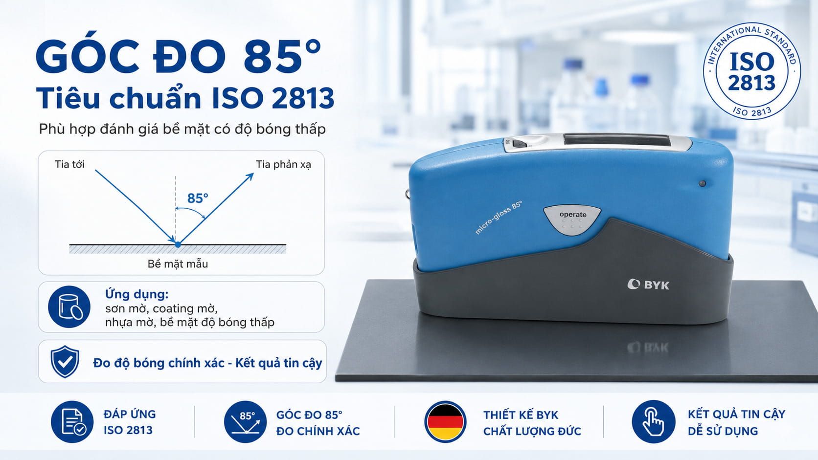 Tiêu Chuẩn Đo Gloss ISO 2813 Là Gì? Hướng Dẫn Đo Đọ Bóng Chi Tiết 11 Tiêu chuẩn đo gloss ISO 2813