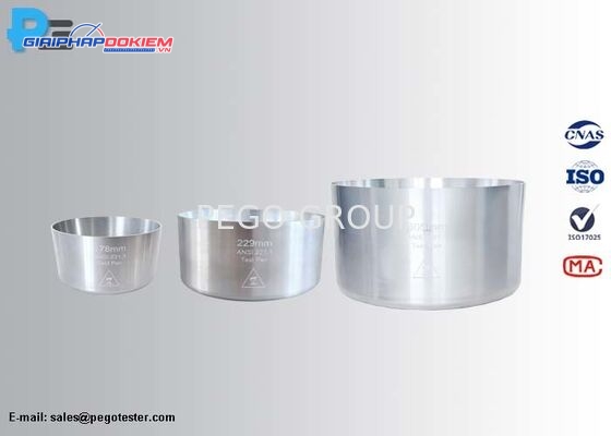 Chảo thử nghiệm đầu đốt nhôm 6063 chuẩn CSA/ANSI Z21.1:24 kích thước φ178mm/φ229mm/φ305mm 1 Chảo thử nghiệm đầu đốt nhôm 6063 chuẩn CSA/ANSI Z21.1:24 kích thước φ178mm/φ229mm/φ305mm