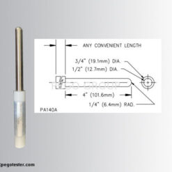 Ngón tay thử nghiệm tiêu chuẩn UL507 tay cầm nylon kiểm tra bộ phận mang điện 5 pl156906176 nylon handle test finger probe ul507 standard for testing the accessability to live parts