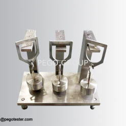 Thiết bị thử nghiệm ép lõm nhiệt độ cao 3 vị trí thử, lưỡi dao 0.7mm chuẩn IEC60811-508 6 pl209078490 high temperature indentation device with 3 test stations and 0 7mm blade thickness compliant with iec60811 508