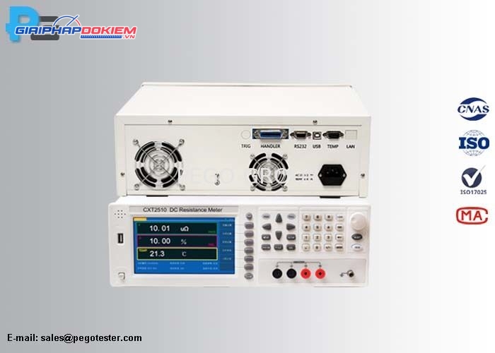 Máy đo điện trở DC dải đo 0.01uΩ-10MΩ dòng thử tối đa 10A màn hình LCD 2 Máy đo điện trở DC dải đo 0.01uΩ-10MΩ dòng thử tối đa 10A màn hình LCD - Ảnh 2