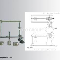 Thiết bị thử nghiệm mô-men xoắn phích cắm ổ cắm IEC60065 kèm phích cắm BS/UL/AS/NZS 6 pl23214450 iec60065 plug in socket tester torque test apparatus device with bs ul as nzs plugs