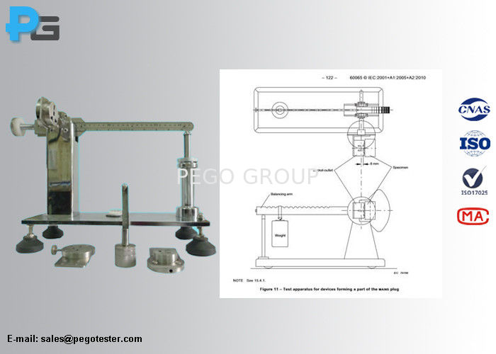 Thiết bị thử nghiệm mô-men xoắn phích cắm ổ cắm IEC60065 kèm phích cắm BS/UL/AS/NZS 3 Thiết bị thử nghiệm mô-men xoắn phích cắm ổ cắm IEC60065 kèm phích cắm BS/UL/AS/NZS - Ảnh 2