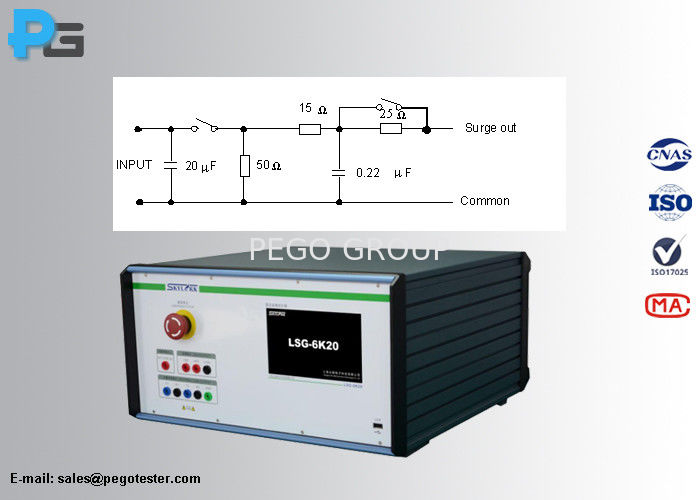 Máy phát xung kết hợp 10/700μs kiểm tra miễn nhiễm xung sét EMC IEC61000-4-5 7 Máy phát xung kết hợp 10/700μs kiểm tra miễn nhiễm xung sét EMC IEC61000-4-5 - Ảnh 3