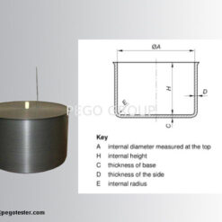 Bộ nồi nhôm thử nghiệm an toàn bếp gas tiêu chuẩn EN30-1-1 Annex C.1 7 pl24169312 aluminum sauce pans electrical safety test equipment for gas burners en30 1 1 annex c 1