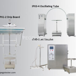 Thiết bị thử nghiệm chống nước mưa rơi thẳng đứng IPX12 vòi phun 0.4mm bảo hành 1 năm 9 pl24402191 ipx12 vertical rain waterproof test equipment 0 4mm nozzle with 1 year guarantee