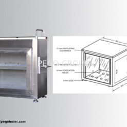 Máy thử nghiệm độ cháy ngang ô tô FMVSS302 SUS304 7 pl30419659 fmvss302 sus304 vehicle horizontal flammability tester