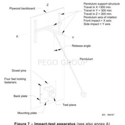 Thiết bị thử nghiệm va đập con lắc cho phích cắm ổ cắm IEC60309-1 5 pl31613211 plug socket outlet pendulum impact test apparatus iec60309 1