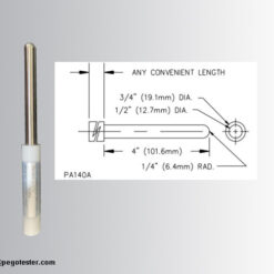 Ngón tay thử nghiệm tiêu chuẩn UL507 tay cầm nylon kiểm tra bộ phận mang điện 6 ps156906176 nylon handle test finger probe ul507 standard for testing the accessability to live parts