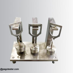 Thiết bị thử nghiệm ép lõm nhiệt độ cao 3 vị trí thử, lưỡi dao 0.7mm chuẩn IEC60811-508 7 ps209078490 high temperature indentation device with 3 test stations and 0 7mm blade thickness compliant with iec60811 508