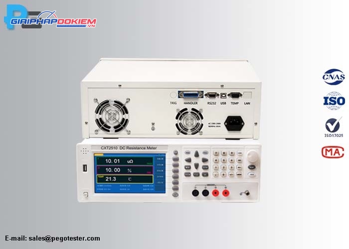 Máy đo điện trở DC dải đo 0.01uΩ-10MΩ dòng thử tối đa 10A màn hình LCD 3 Máy đo điện trở DC dải đo 0.01uΩ-10MΩ dòng thử tối đa 10A màn hình LCD - Ảnh 3