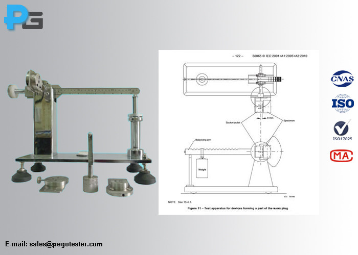 Thiết bị thử nghiệm mô-men xoắn phích cắm ổ cắm IEC60065 kèm phích cắm BS/UL/AS/NZS 5 Thiết bị thử nghiệm mô-men xoắn phích cắm ổ cắm IEC60065 kèm phích cắm BS/UL/AS/NZS - Ảnh 4
