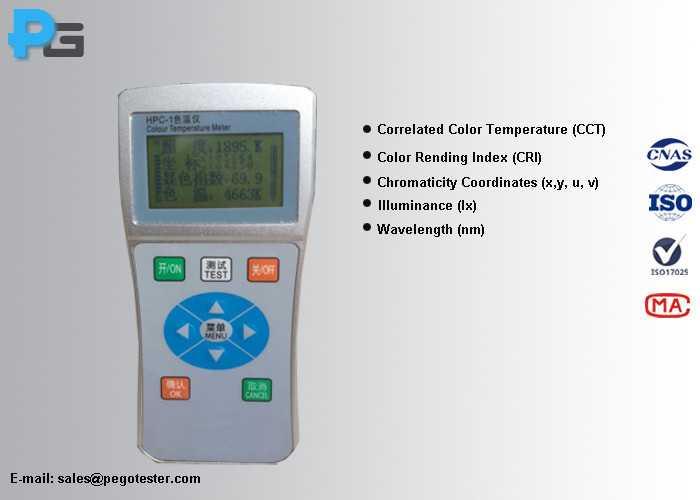 Máy đo màu LED cầm tay HPC-1 kiểm tra CCT, CRI và độ rọi 5 Máy đo màu LED cầm tay HPC-1 kiểm tra CCT, CRI và độ rọi - Ảnh 4